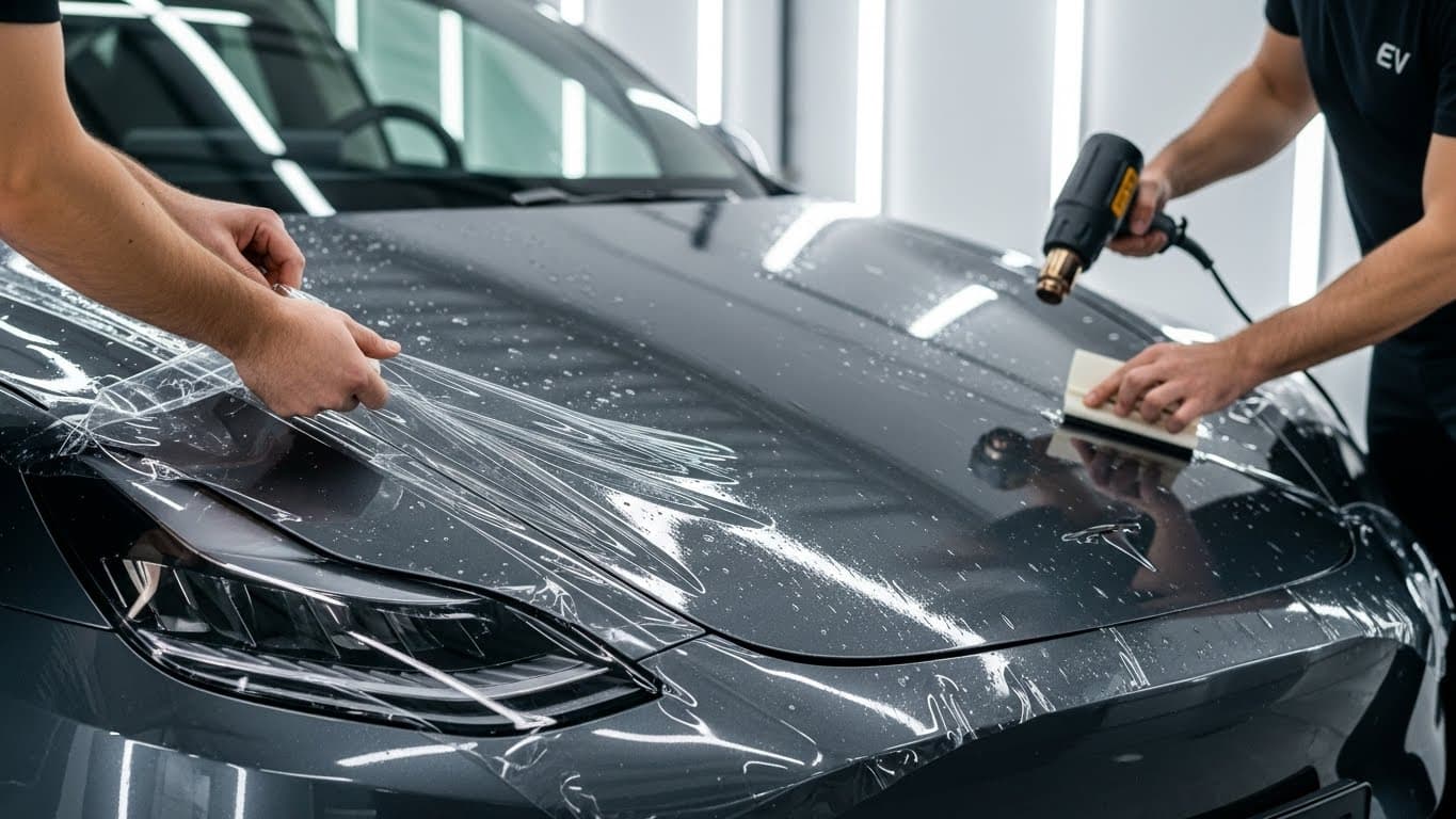 Premium Vinyl Wrap Installation on Tesla